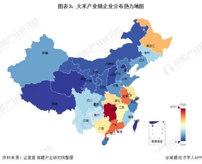 emc易倍：2021年中国大米行业产业链现状及区域市场格局分析 企业众多且市场集中度较高(图3)